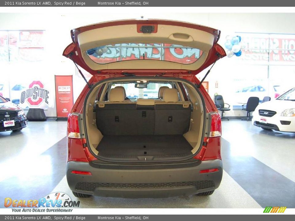 2011 Kia Sorento LX AWD Spicy Red / Beige Photo #24