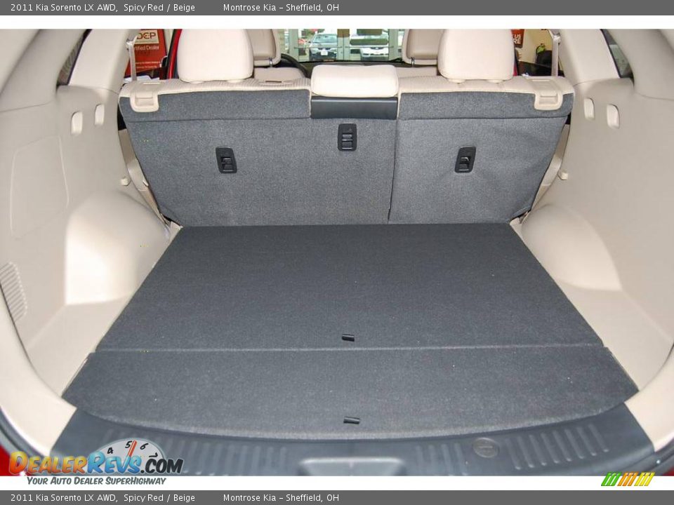 2011 Kia Sorento LX AWD Spicy Red / Beige Photo #25