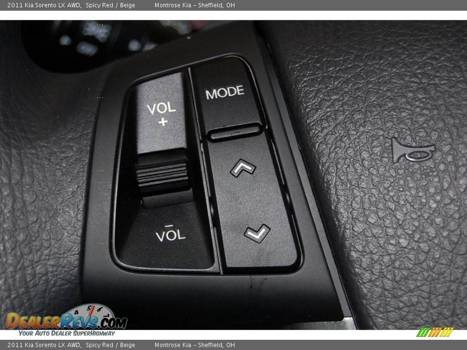 2011 Kia Sorento LX AWD Spicy Red / Beige Photo #29