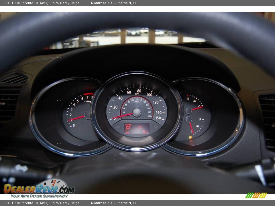 2011 Kia Sorento LX AWD Spicy Red / Beige Photo #32