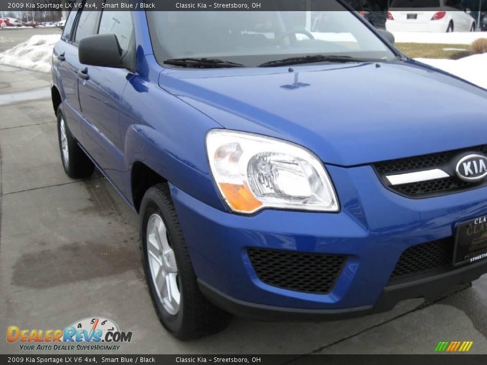 2009 Kia Sportage LX V6 4x4 Smart Blue / Black Photo #2