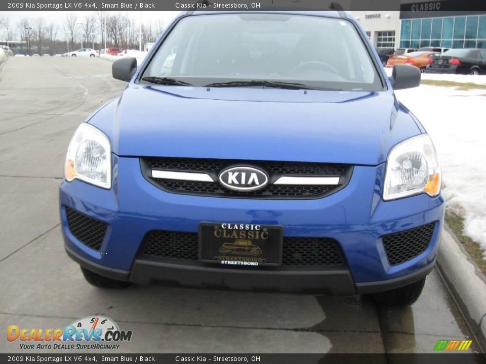 2009 Kia Sportage LX V6 4x4 Smart Blue / Black Photo #3