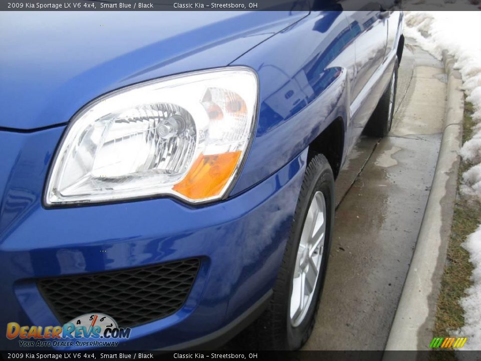 2009 Kia Sportage LX V6 4x4 Smart Blue / Black Photo #4