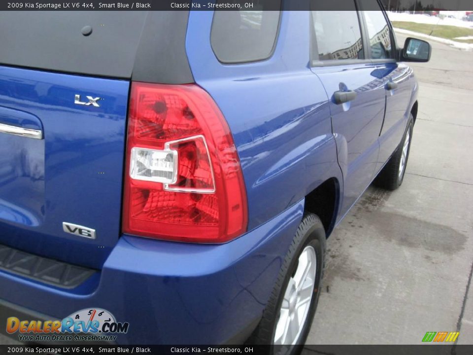 2009 Kia Sportage LX V6 4x4 Smart Blue / Black Photo #5
