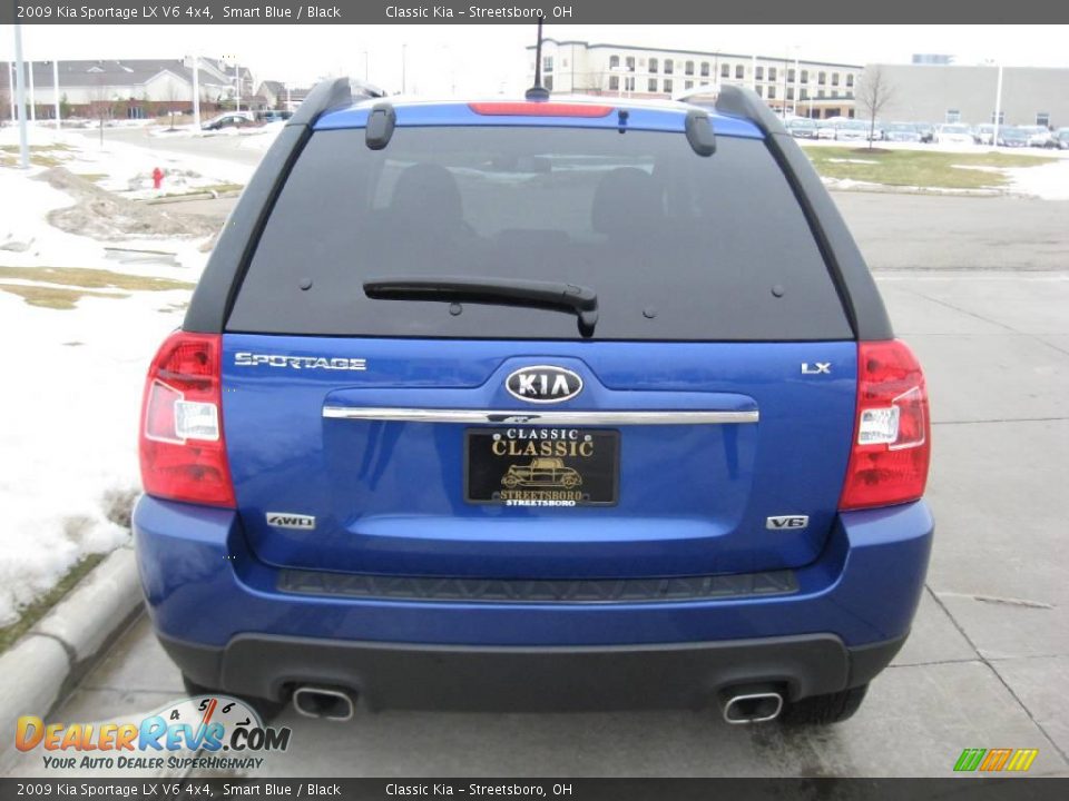 2009 Kia Sportage LX V6 4x4 Smart Blue / Black Photo #6