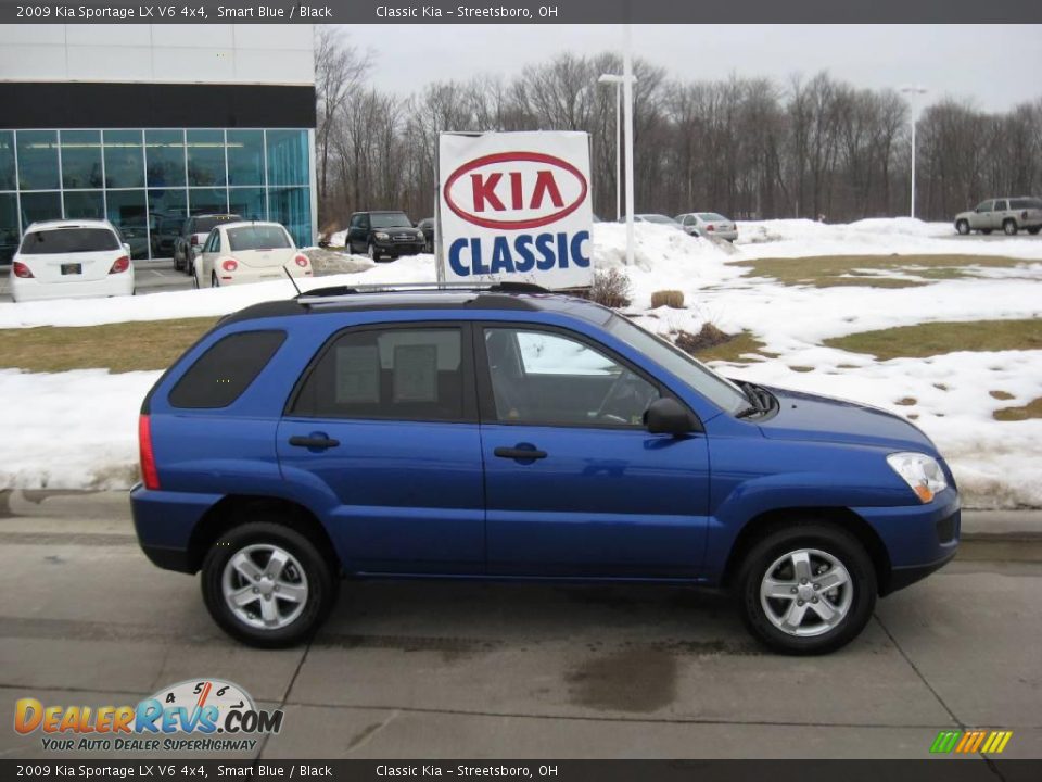 2009 Kia Sportage LX V6 4x4 Smart Blue / Black Photo #8