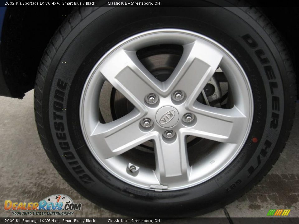 2009 Kia Sportage LX V6 4x4 Smart Blue / Black Photo #10