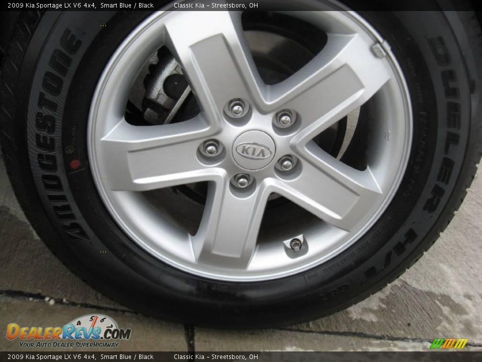 2009 Kia Sportage LX V6 4x4 Smart Blue / Black Photo #21