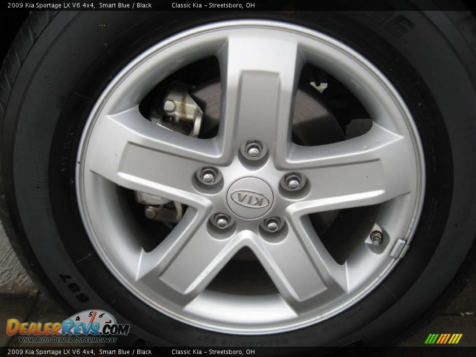 2009 Kia Sportage LX V6 4x4 Smart Blue / Black Photo #23