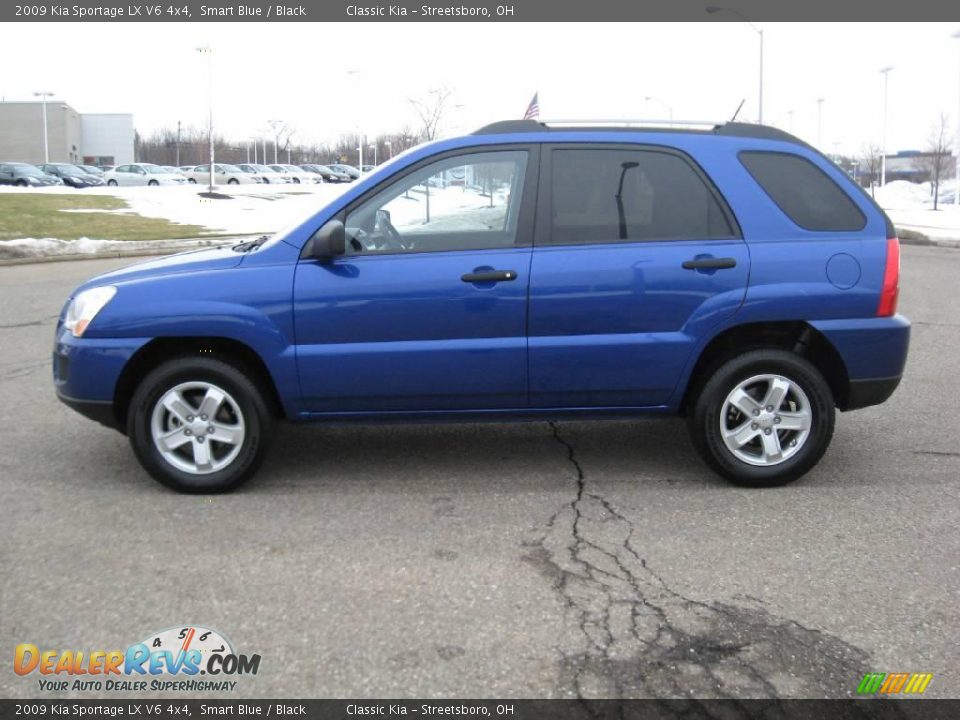 2009 Kia Sportage LX V6 4x4 Smart Blue / Black Photo #25