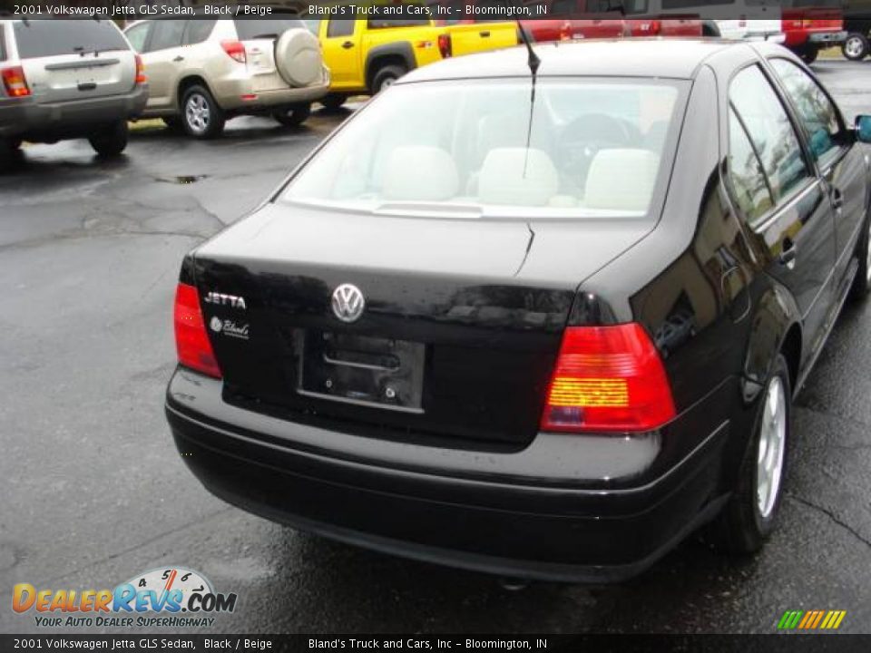 2001 Volkswagen Jetta GLS Sedan Black / Beige Photo #4