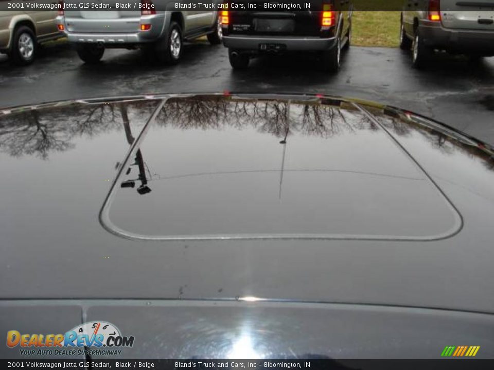 2001 Volkswagen Jetta GLS Sedan Black / Beige Photo #5