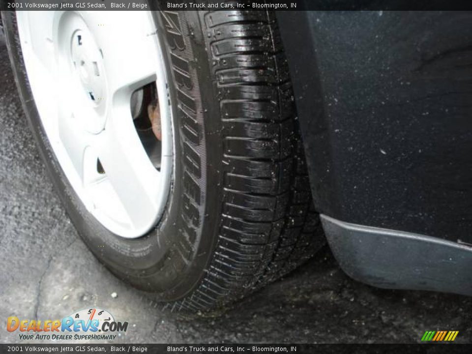 2001 Volkswagen Jetta GLS Sedan Black / Beige Photo #6