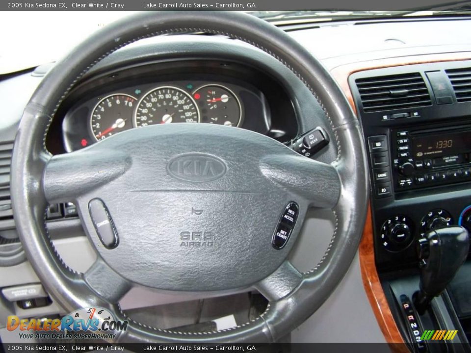 2005 Kia Sedona EX Clear White / Gray Photo #13
