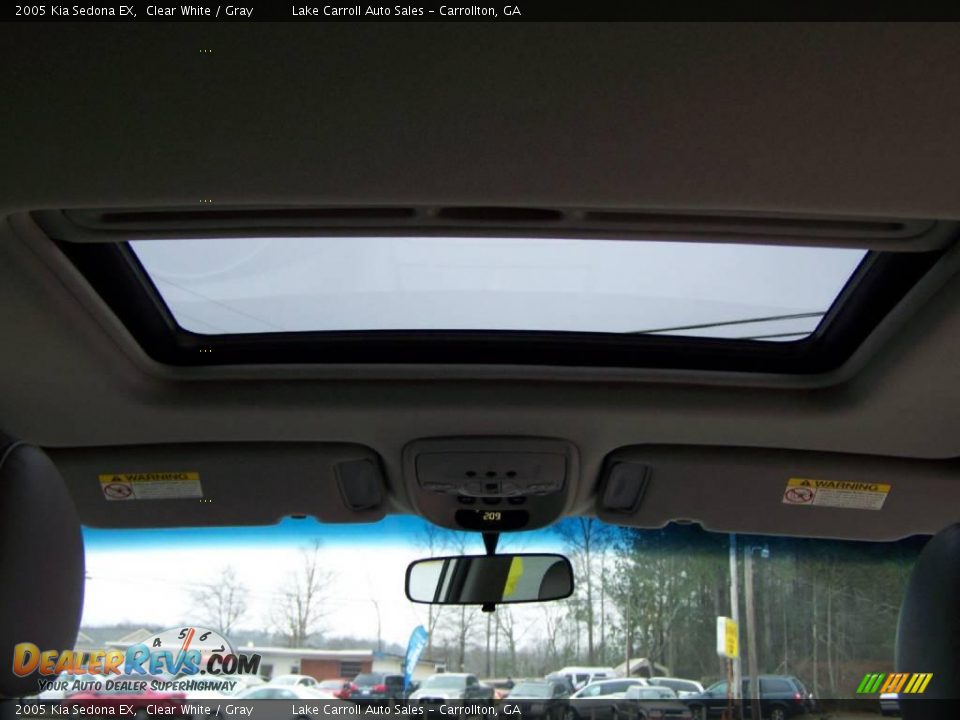 2005 Kia Sedona EX Clear White / Gray Photo #31