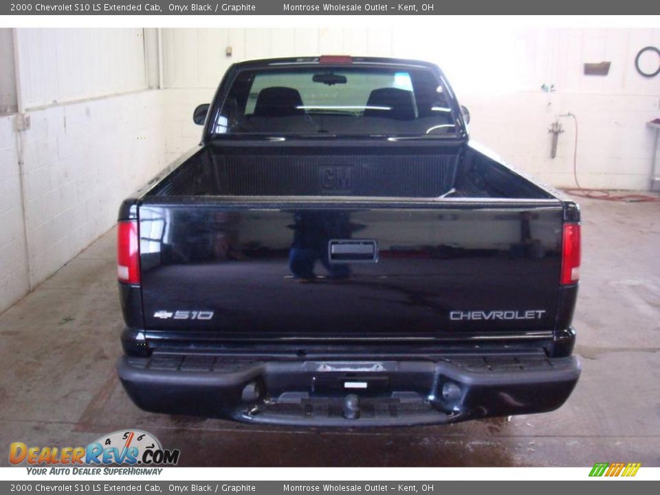 2000 Chevrolet S10 LS Extended Cab Onyx Black / Graphite Photo #7