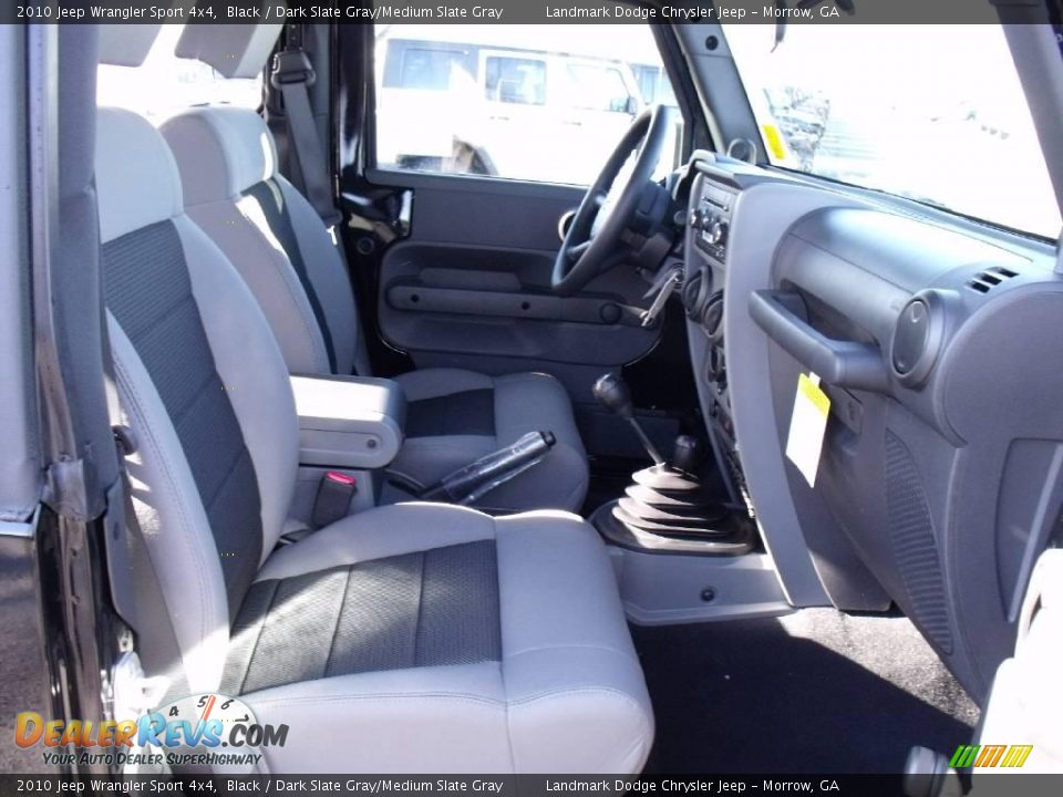 2010 Jeep Wrangler Sport 4x4 Black / Dark Slate Gray/Medium Slate Gray Photo #9