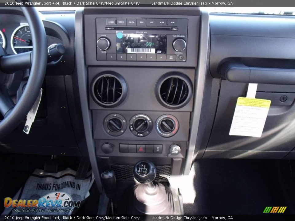 2010 Jeep Wrangler Sport 4x4 Black / Dark Slate Gray/Medium Slate Gray Photo #10
