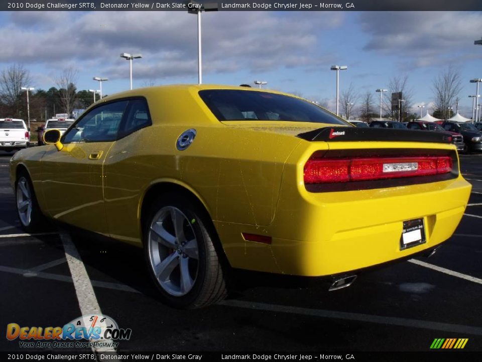 2010 Dodge Challenger SRT8 Detonator Yellow / Dark Slate Gray Photo #2