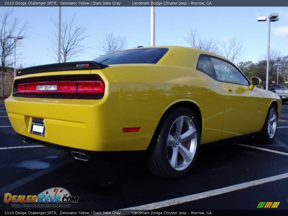 2010 Dodge Challenger SRT8 Detonator Yellow / Dark Slate Gray Photo #3