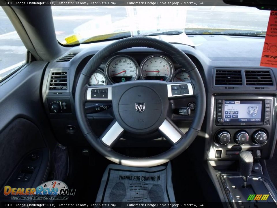 2010 Dodge Challenger SRT8 Detonator Yellow / Dark Slate Gray Photo #12