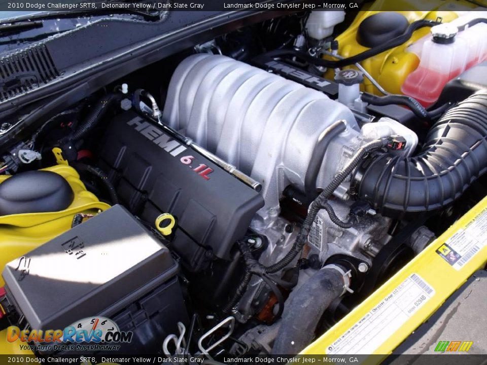 2010 Dodge Challenger SRT8 Detonator Yellow / Dark Slate Gray Photo #13