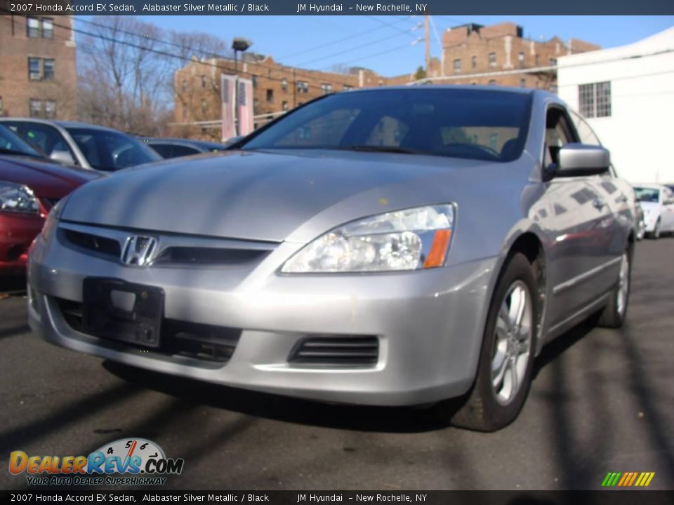 2007 Honda Accord EX Sedan Alabaster Silver Metallic / Black Photo #1