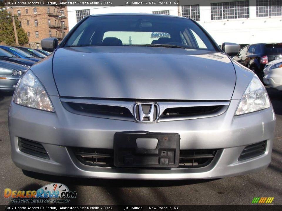 2007 Honda Accord EX Sedan Alabaster Silver Metallic / Black Photo #2