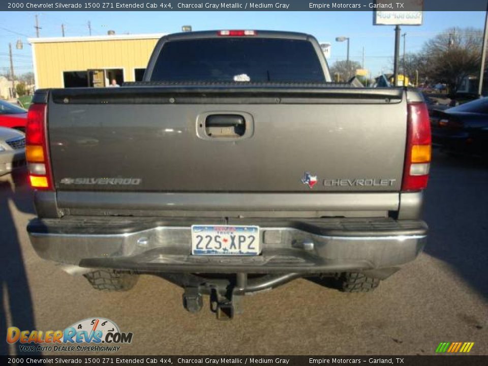 2000 Chevrolet Silverado 1500 Z71 Extended Cab 4x4 Charcoal Gray Metallic / Medium Gray Photo #4