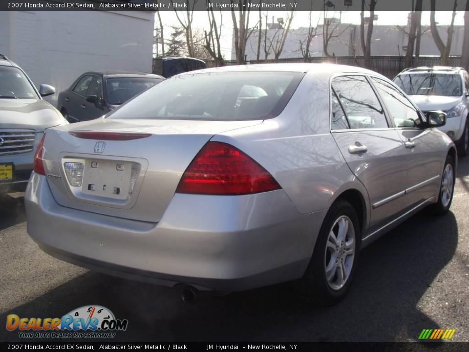 2007 Honda Accord EX Sedan Alabaster Silver Metallic / Black Photo #4