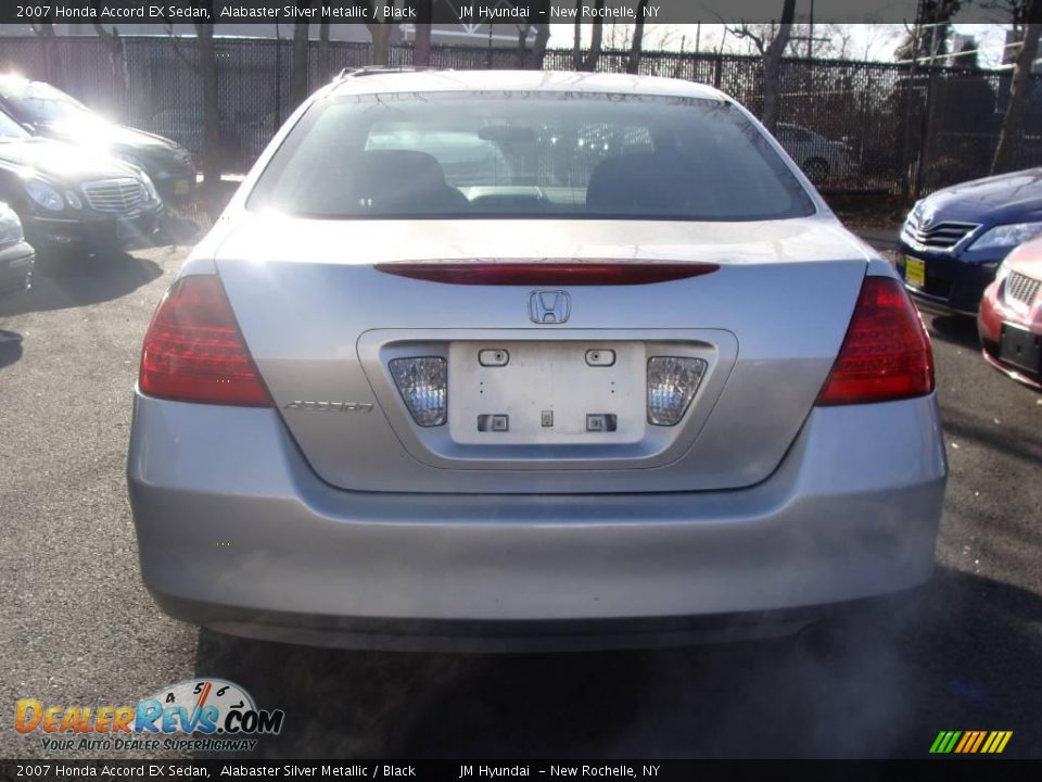2007 Honda Accord EX Sedan Alabaster Silver Metallic / Black Photo #5