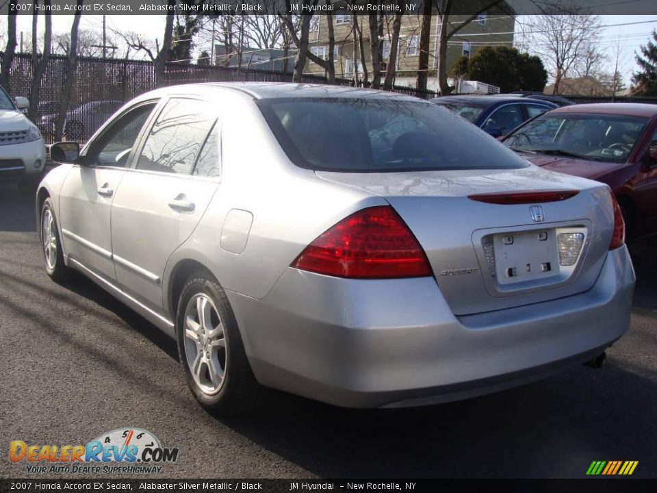 2007 Honda Accord EX Sedan Alabaster Silver Metallic / Black Photo #6