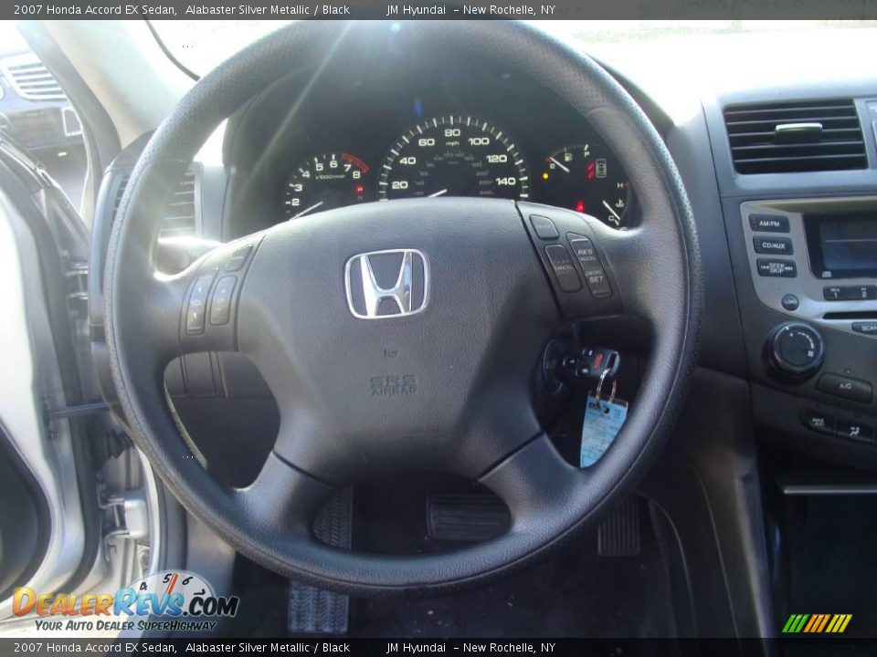 2007 Honda Accord EX Sedan Alabaster Silver Metallic / Black Photo #20