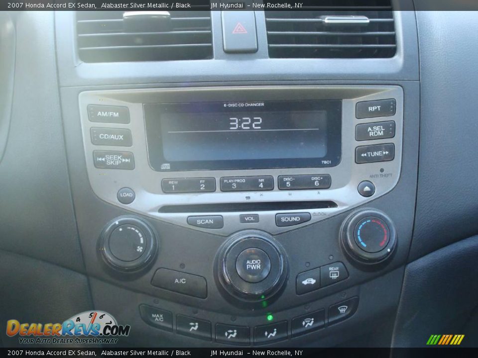 2007 Honda Accord EX Sedan Alabaster Silver Metallic / Black Photo #21