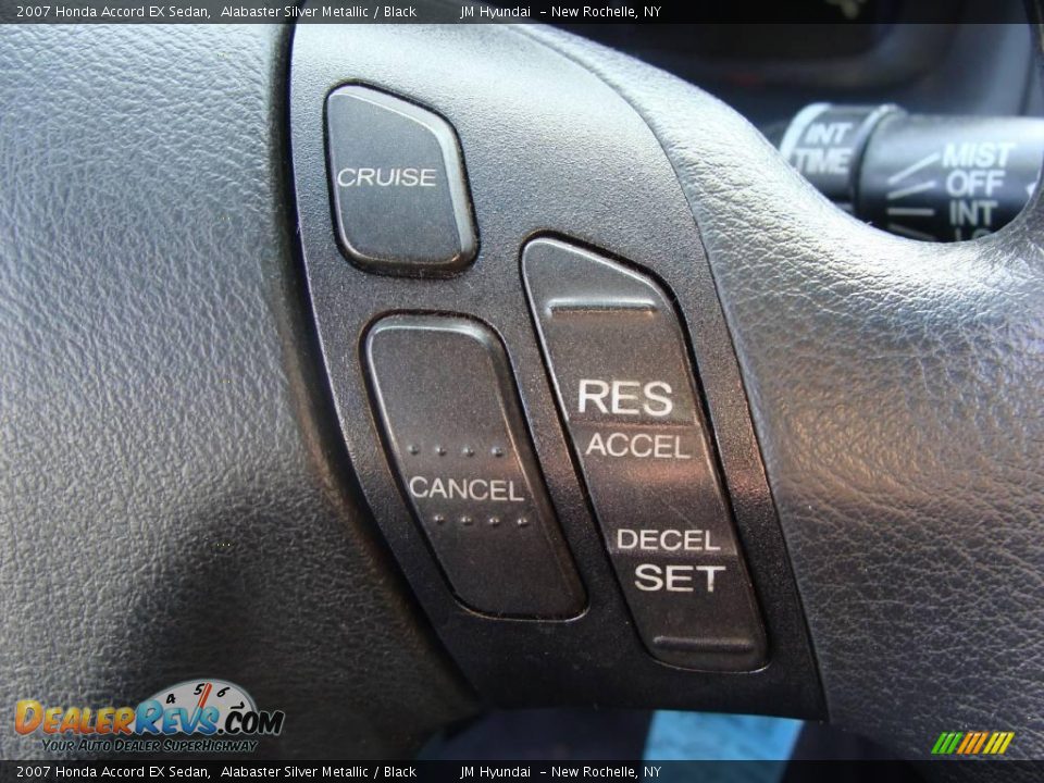 2007 Honda Accord EX Sedan Alabaster Silver Metallic / Black Photo #24