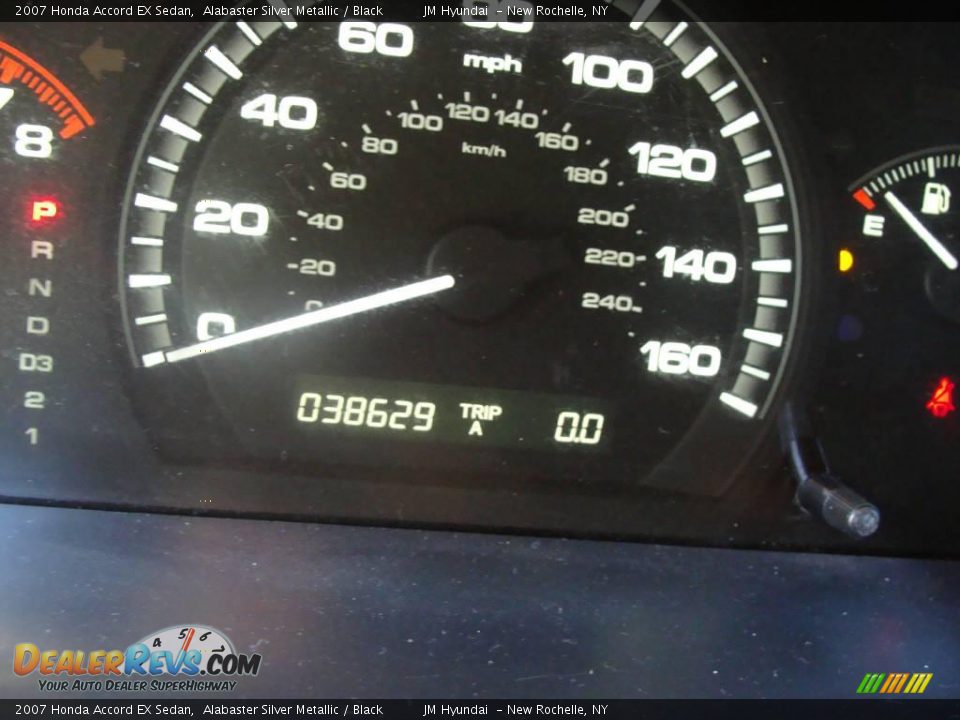 2007 Honda Accord EX Sedan Alabaster Silver Metallic / Black Photo #25