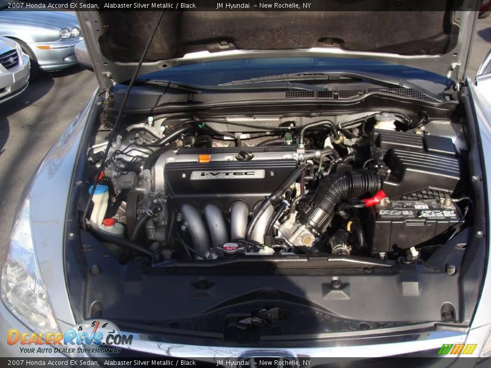 2007 Honda Accord EX Sedan Alabaster Silver Metallic / Black Photo #27