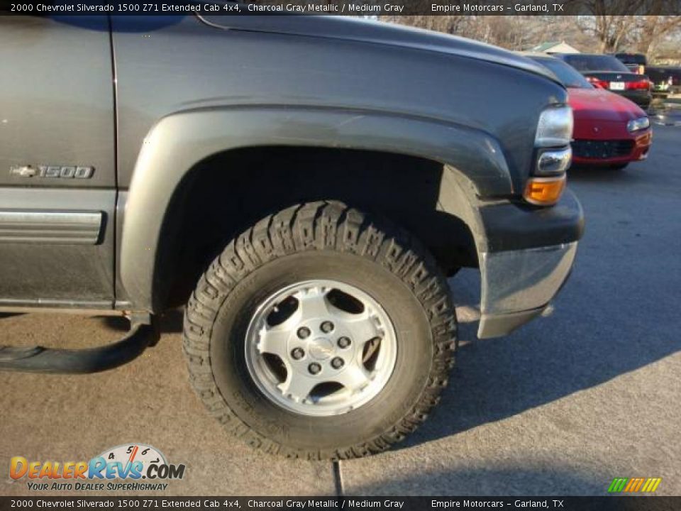 2000 Chevrolet Silverado 1500 Z71 Extended Cab 4x4 Charcoal Gray Metallic / Medium Gray Photo #8