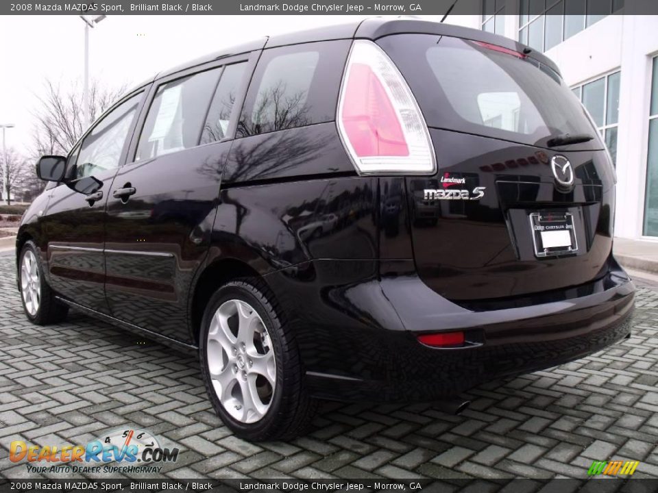 2008 Mazda MAZDA5 Sport Brilliant Black / Black Photo #3