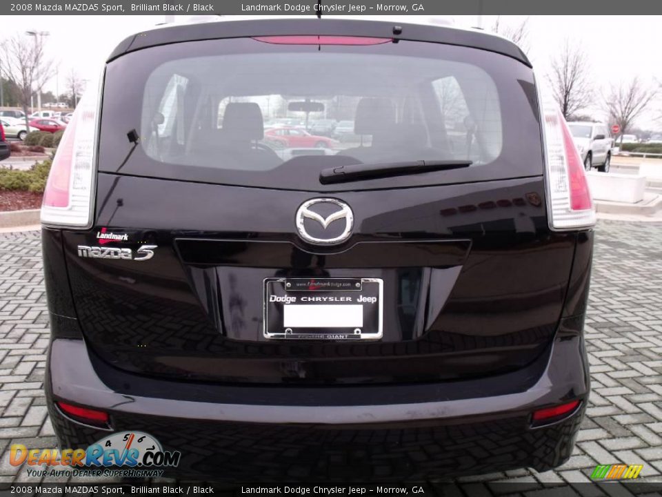 2008 Mazda MAZDA5 Sport Brilliant Black / Black Photo #4