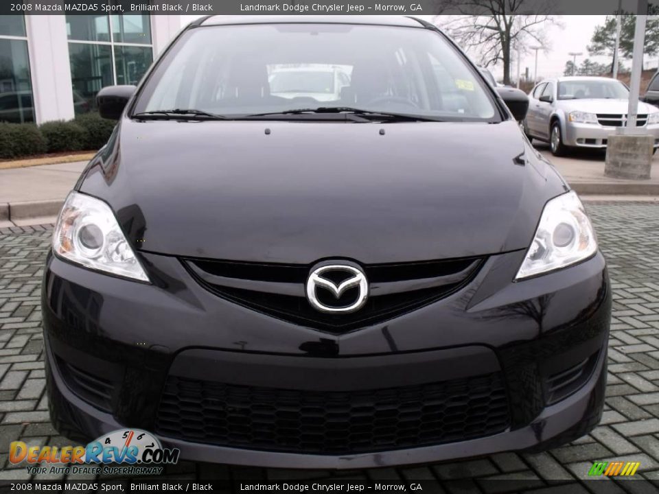 2008 Mazda MAZDA5 Sport Brilliant Black / Black Photo #8
