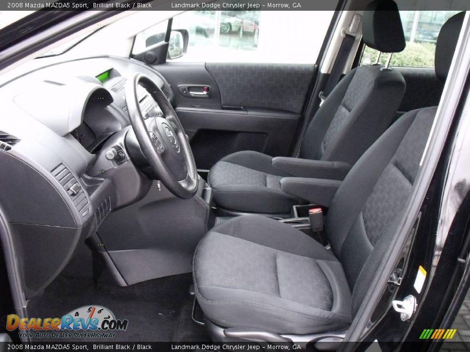 2008 Mazda MAZDA5 Sport Brilliant Black / Black Photo #10