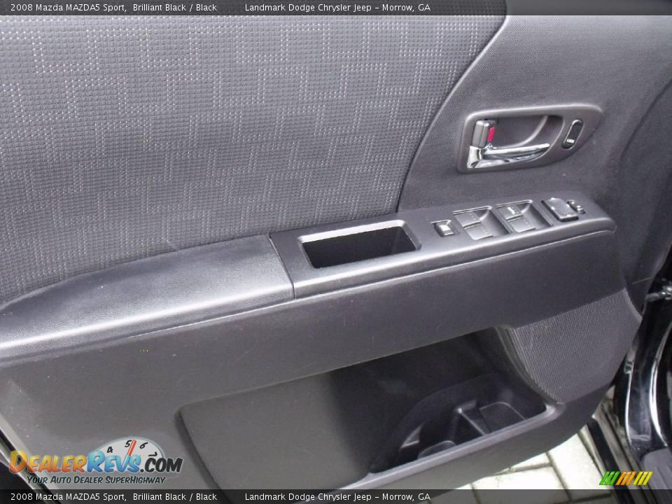 2008 Mazda MAZDA5 Sport Brilliant Black / Black Photo #11