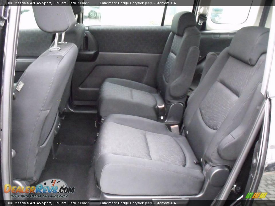 2008 Mazda MAZDA5 Sport Brilliant Black / Black Photo #13
