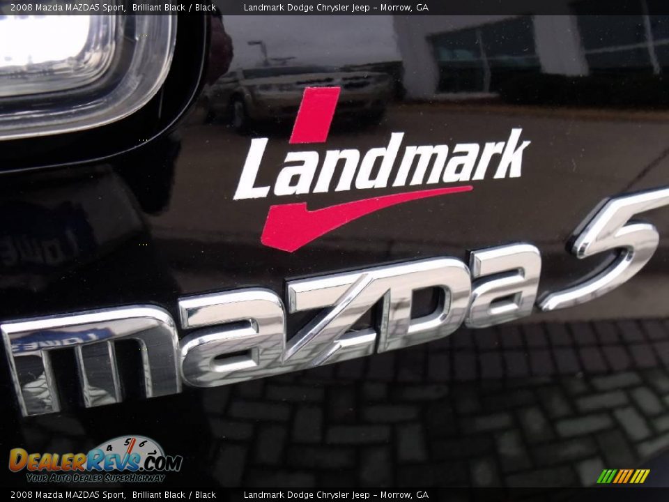 2008 Mazda MAZDA5 Sport Brilliant Black / Black Photo #14