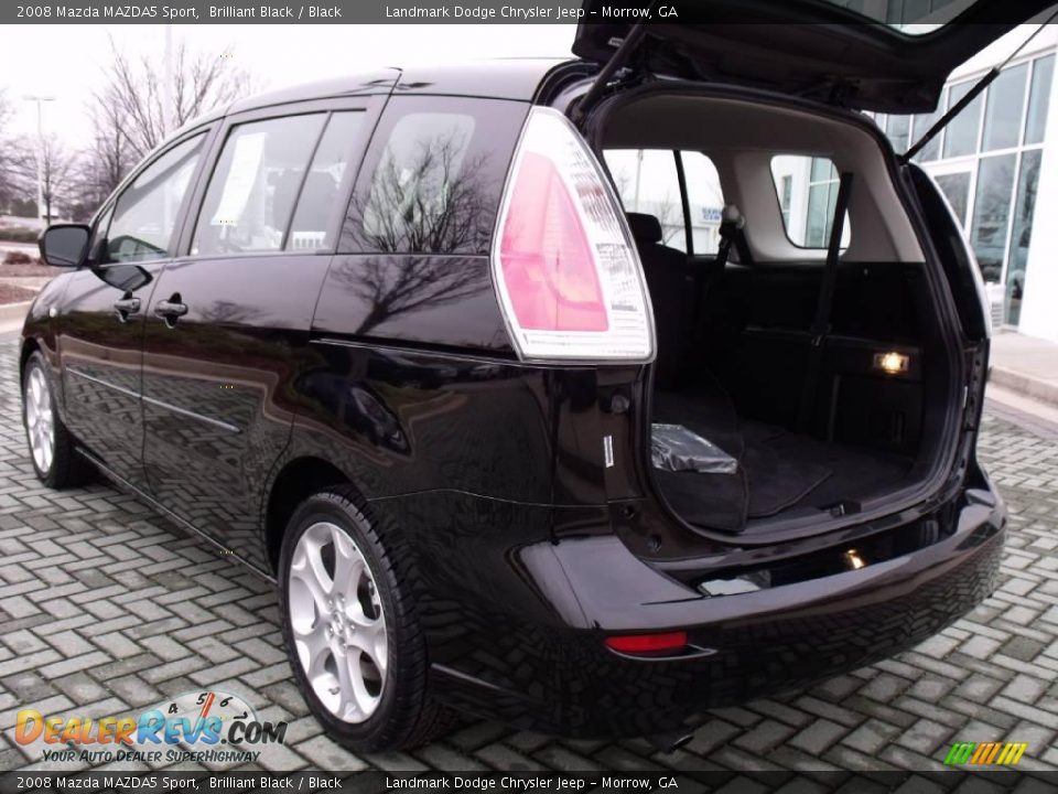 2008 Mazda MAZDA5 Sport Brilliant Black / Black Photo #15