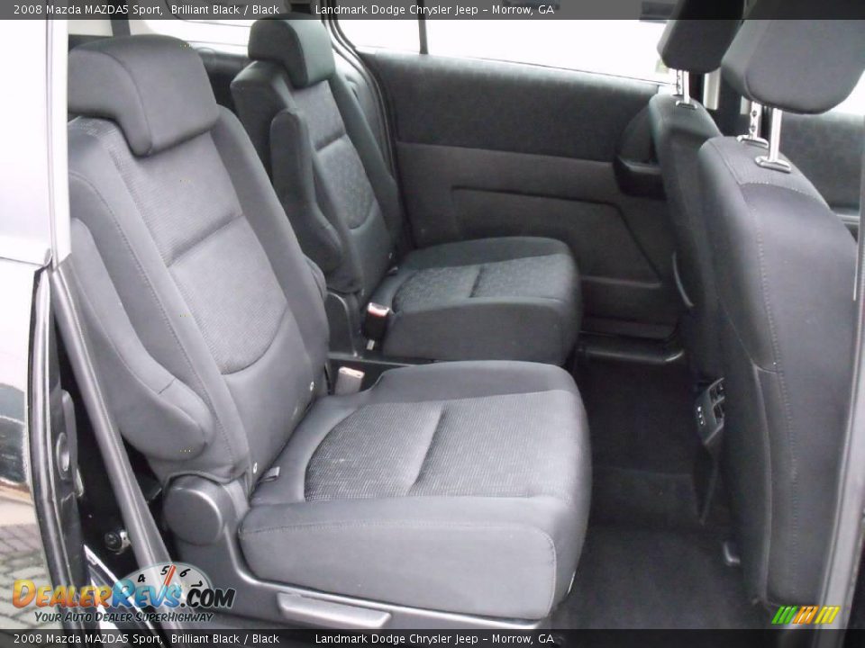 2008 Mazda MAZDA5 Sport Brilliant Black / Black Photo #16