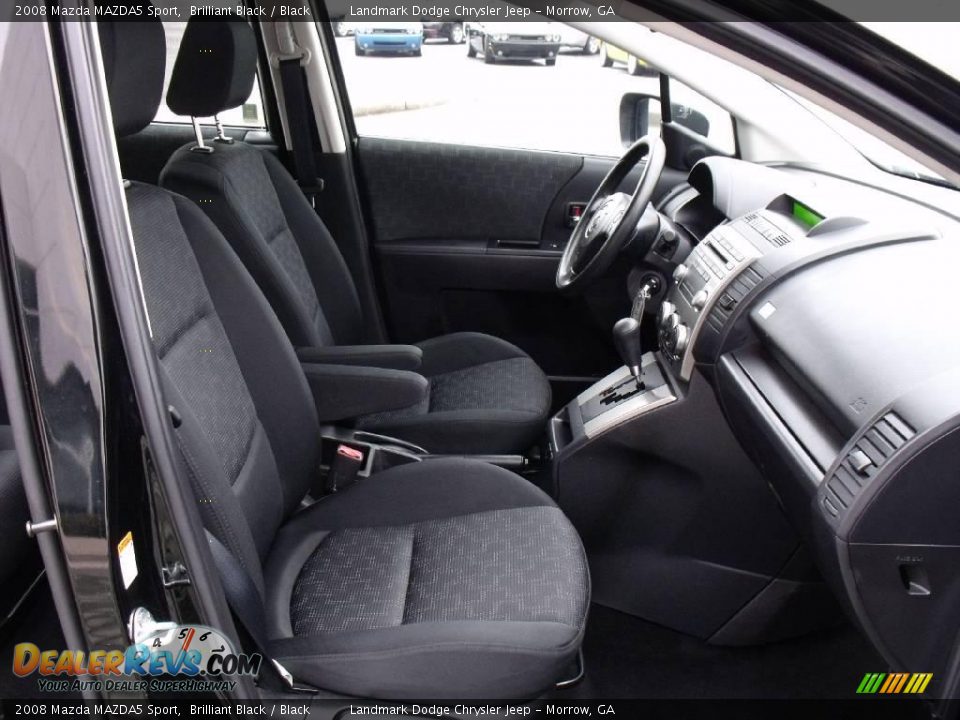 2008 Mazda MAZDA5 Sport Brilliant Black / Black Photo #18