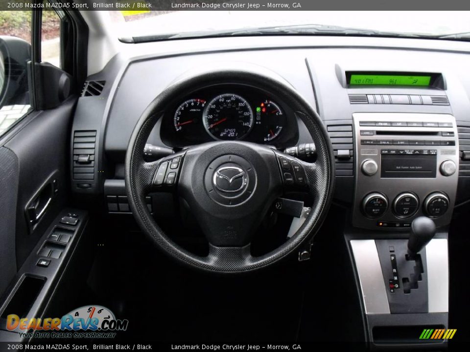 2008 Mazda MAZDA5 Sport Brilliant Black / Black Photo #23