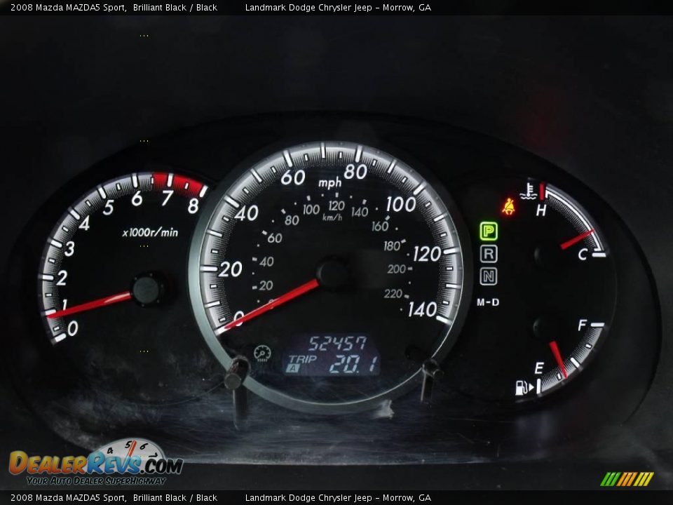 2008 Mazda MAZDA5 Sport Brilliant Black / Black Photo #24